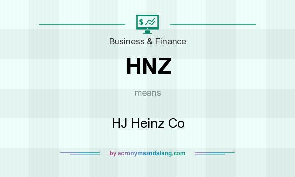 What does HNZ mean? It stands for HJ Heinz Co