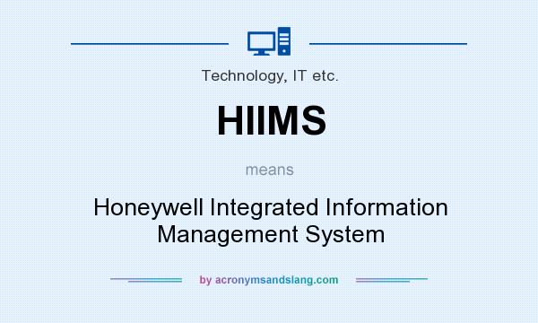 What does HIIMS mean? It stands for Honeywell Integrated Information Management System