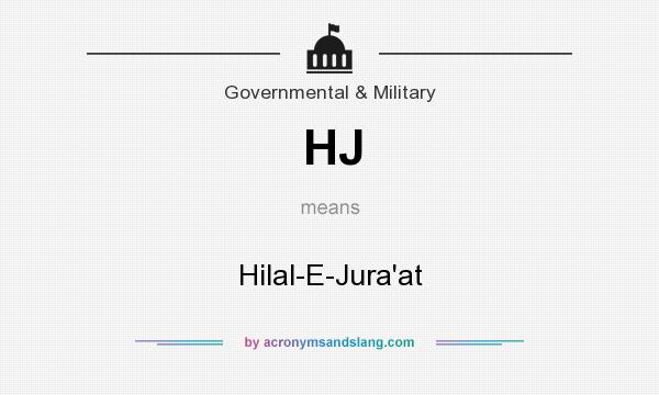 What does HJ mean? It stands for Hilal-E-Jura`at