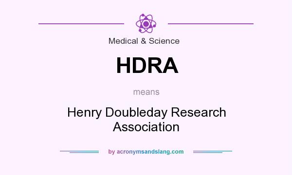 What does HDRA mean? It stands for Henry Doubleday Research Association