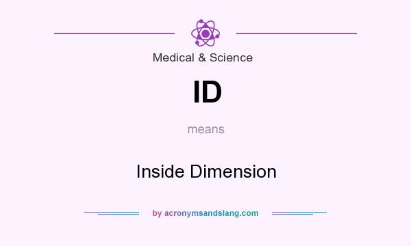 What does ID mean? It stands for Inside Dimension