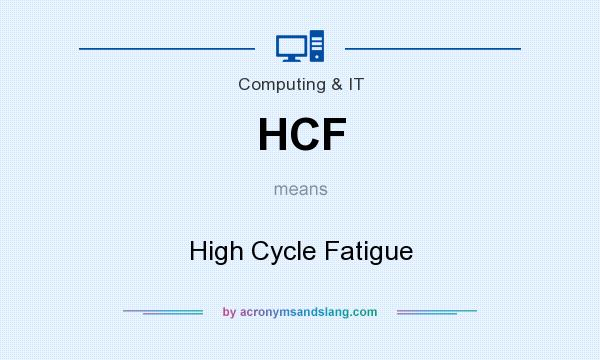 What does HCF mean? It stands for High Cycle Fatigue