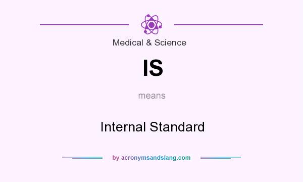 What does IS mean? It stands for Internal Standard