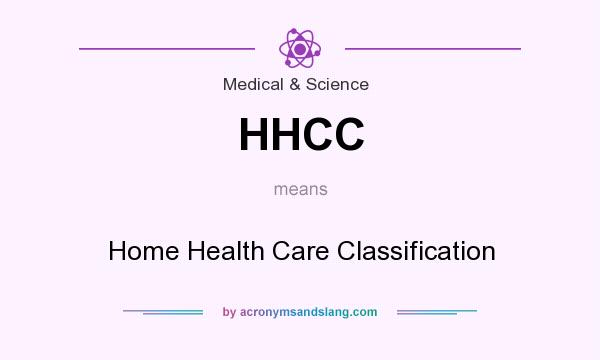 What does HHCC mean? It stands for Home Health Care Classification