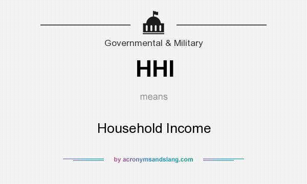 What does HHI mean? It stands for Household Income