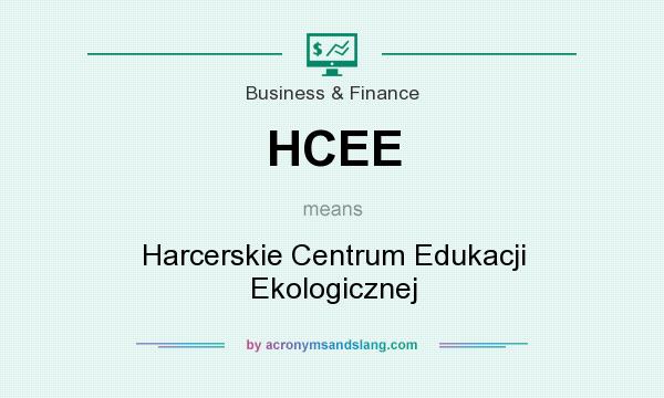 What does HCEE mean? It stands for Harcerskie Centrum Edukacji Ekologicznej