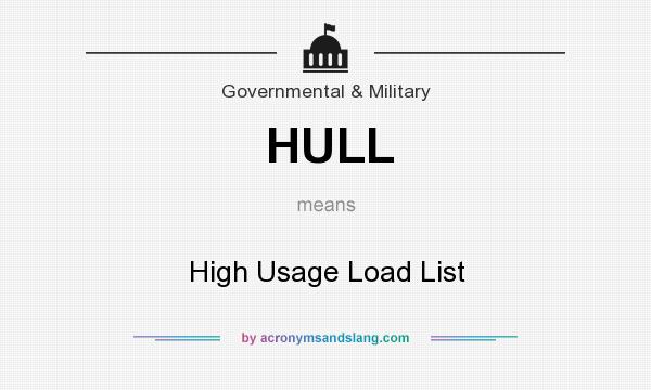 What does HULL mean? It stands for High Usage Load List