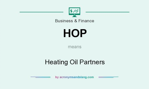 What does HOP mean? It stands for Heating Oil Partners