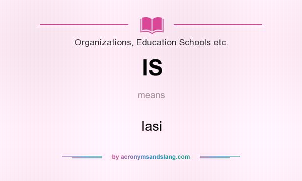 What does IS mean? It stands for Iasi
