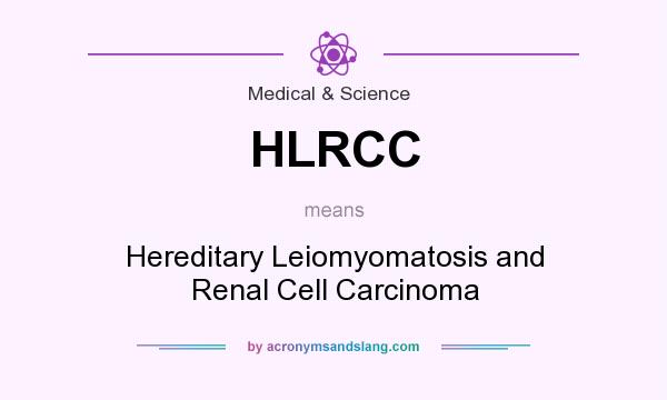 What does HLRCC mean? It stands for Hereditary Leiomyomatosis and Renal Cell Carcinoma