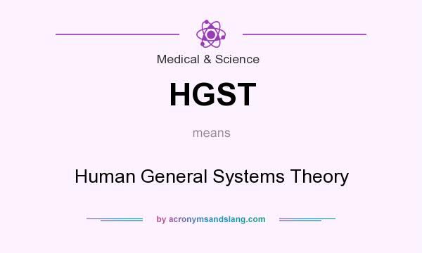 What does HGST mean? It stands for Human General Systems Theory