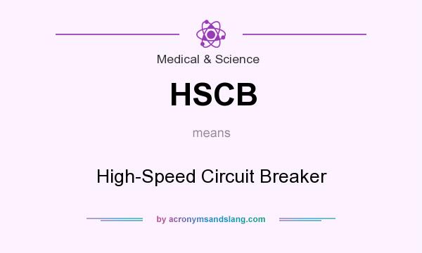 What does HSCB mean? It stands for High-Speed Circuit Breaker