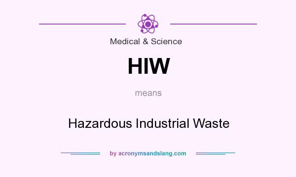 What does HIW mean? It stands for Hazardous Industrial Waste