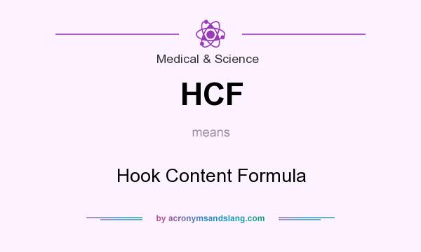 What does HCF mean? It stands for Hook Content Formula