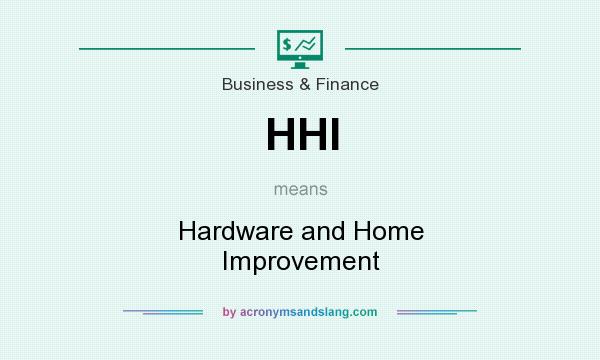 What does HHI mean? It stands for Hardware and Home Improvement