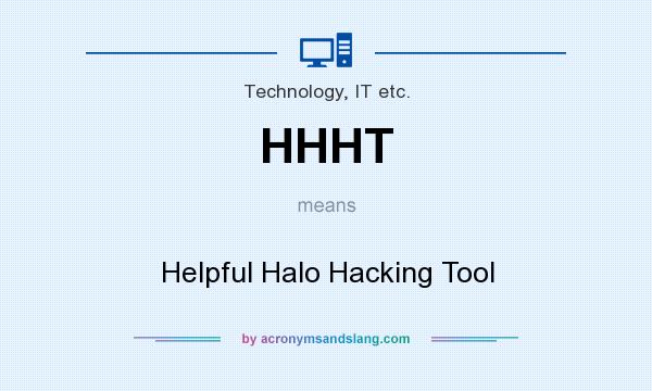 What does HHHT mean? It stands for Helpful Halo Hacking Tool
