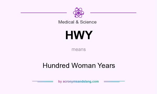 What does HWY mean? It stands for Hundred Woman Years