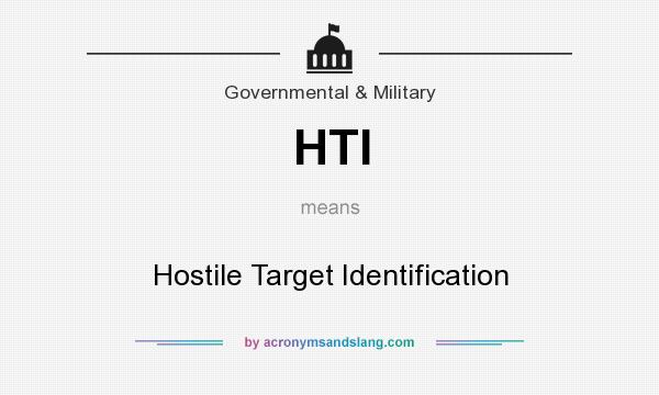 What does HTI mean? It stands for Hostile Target Identification