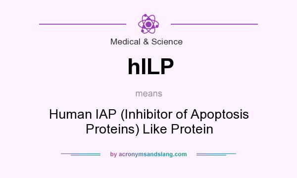 What does hILP mean? It stands for Human IAP (Inhibitor of Apoptosis Proteins) Like Protein