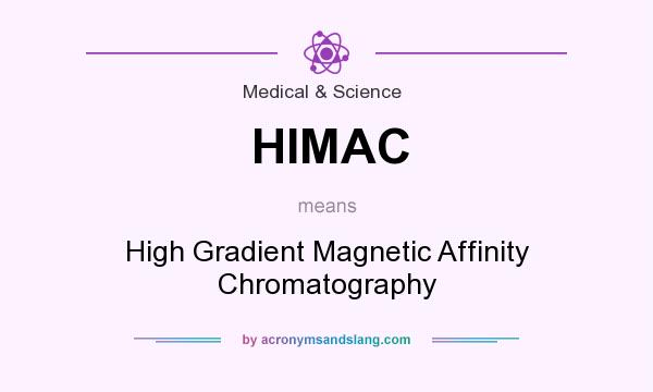 What does HIMAC mean? It stands for High Gradient Magnetic Affinity Chromatography