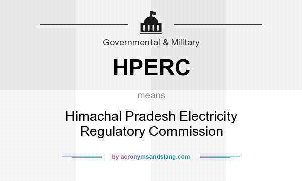 What does HPERC mean? It stands for Himachal Pradesh Electricity Regulatory Commission