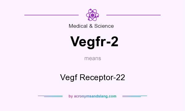 What does Vegfr-2 mean? It stands for Vegf Receptor-22