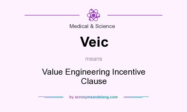 What does Veic mean? It stands for Value Engineering Incentive Clause