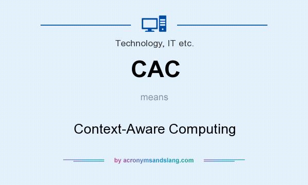 What does CAC mean? It stands for Context-Aware Computing
