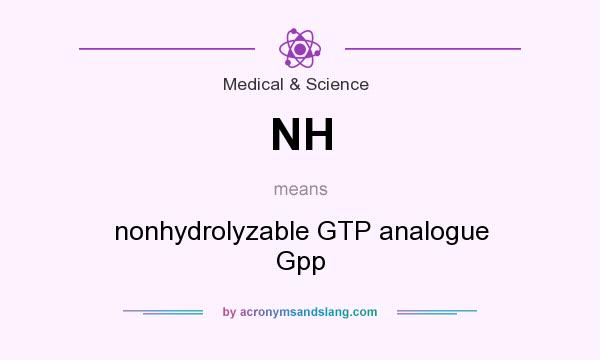 What does NH mean? It stands for nonhydrolyzable GTP analogue Gpp