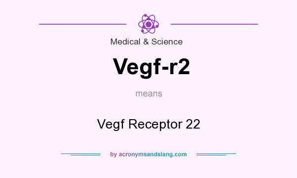 What does Vegf-r2 mean? It stands for Vegf Receptor 22