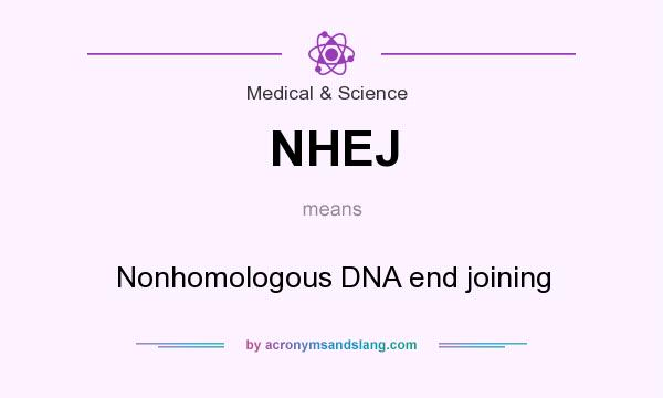 What does NHEJ mean? It stands for Nonhomologous DNA end joining