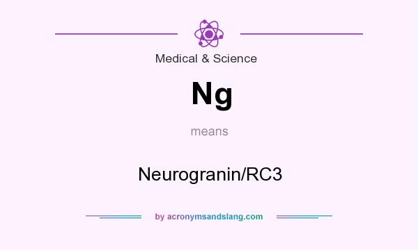 What does Ng mean? It stands for Neurogranin/RC3