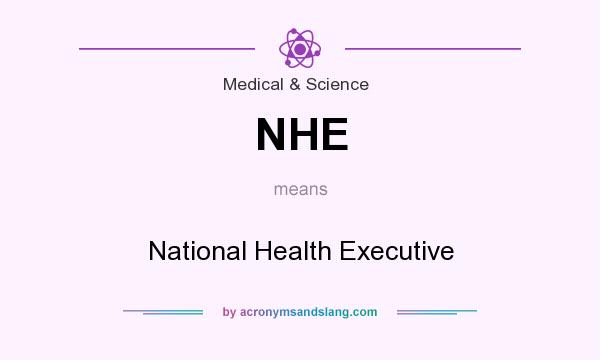 What does NHE mean? It stands for National Health Executive