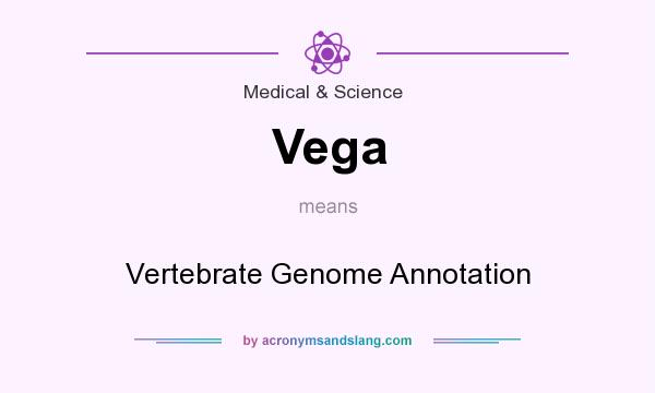 What does Vega mean? It stands for Vertebrate Genome Annotation