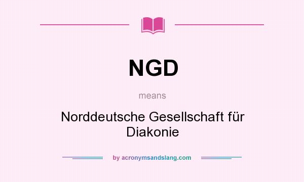 What does NGD mean? It stands for Norddeutsche Gesellschaft für Diakonie
