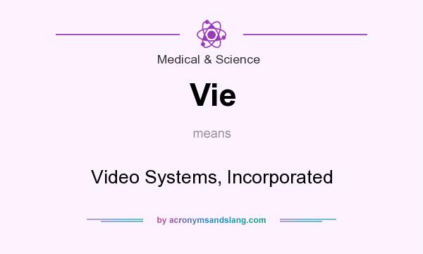 What does Vie mean? It stands for Video Systems, Incorporated