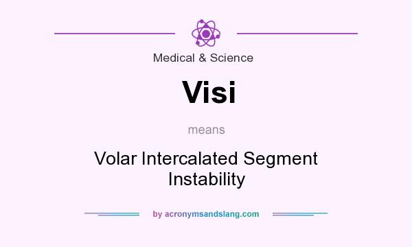 What does Visi mean? It stands for Volar Intercalated Segment Instability