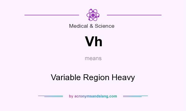 What does Vh mean? It stands for Variable Region Heavy