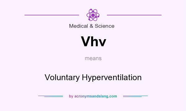 What does Vhv mean? It stands for Voluntary Hyperventilation