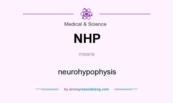 What does NHP mean? It stands for neurohypophysis