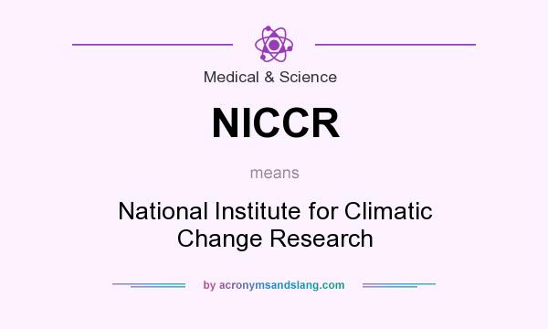 What does NICCR mean? It stands for National Institute for Climatic Change Research