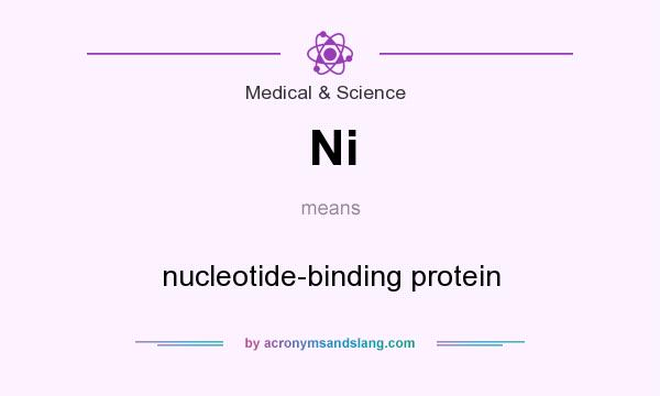 What does Ni mean? It stands for nucleotide-binding protein