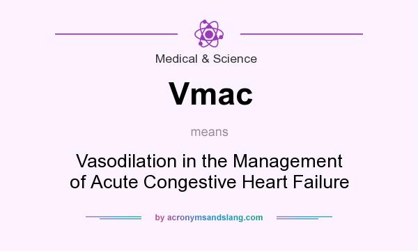 What does Vmac mean? It stands for Vasodilation in the Management of Acute Congestive Heart Failure