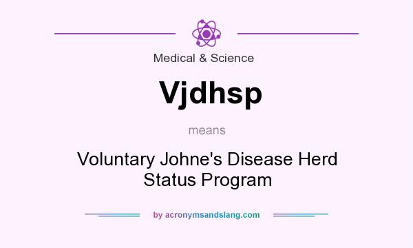 What does Vjdhsp mean? It stands for Voluntary Johne`s Disease Herd Status Program