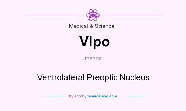 What does Vlpo mean? It stands for Ventrolateral Preoptic Nucleus
