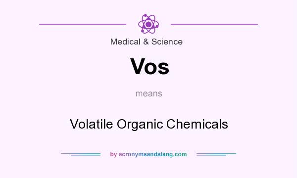 What does Vos mean? It stands for Volatile Organic Chemicals