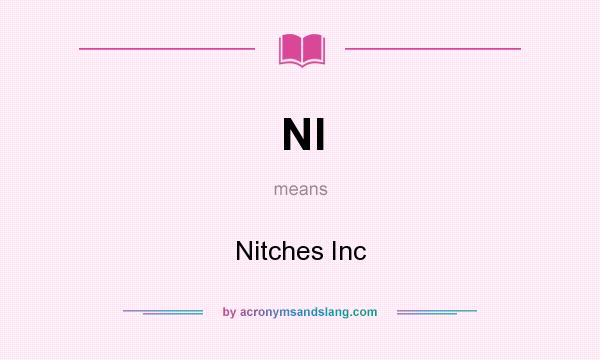 What does NI mean? It stands for Nitches Inc