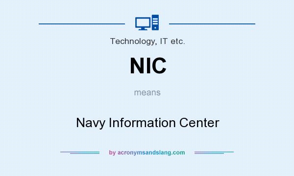 What does NIC mean? It stands for Navy Information Center
