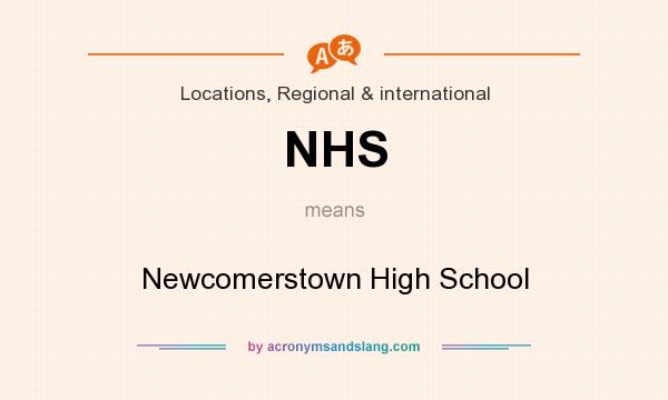 What does NHS mean? It stands for Newcomerstown High School