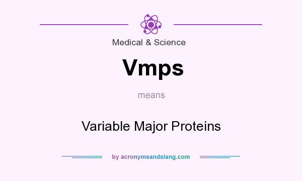 What does Vmps mean? It stands for Variable Major Proteins